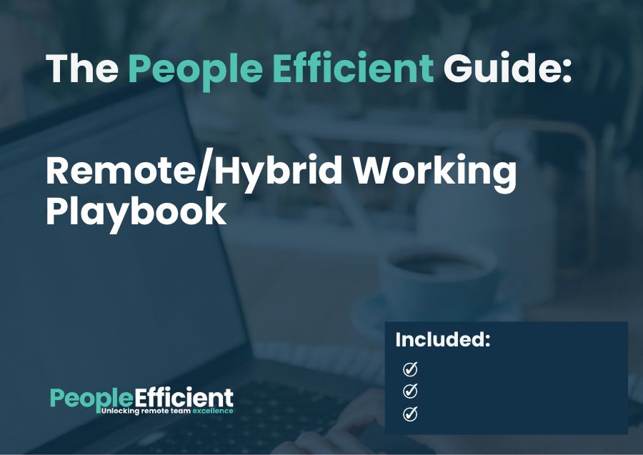 Cover of The remote and hybrid working playbook